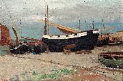 Boats on the shore George Willison